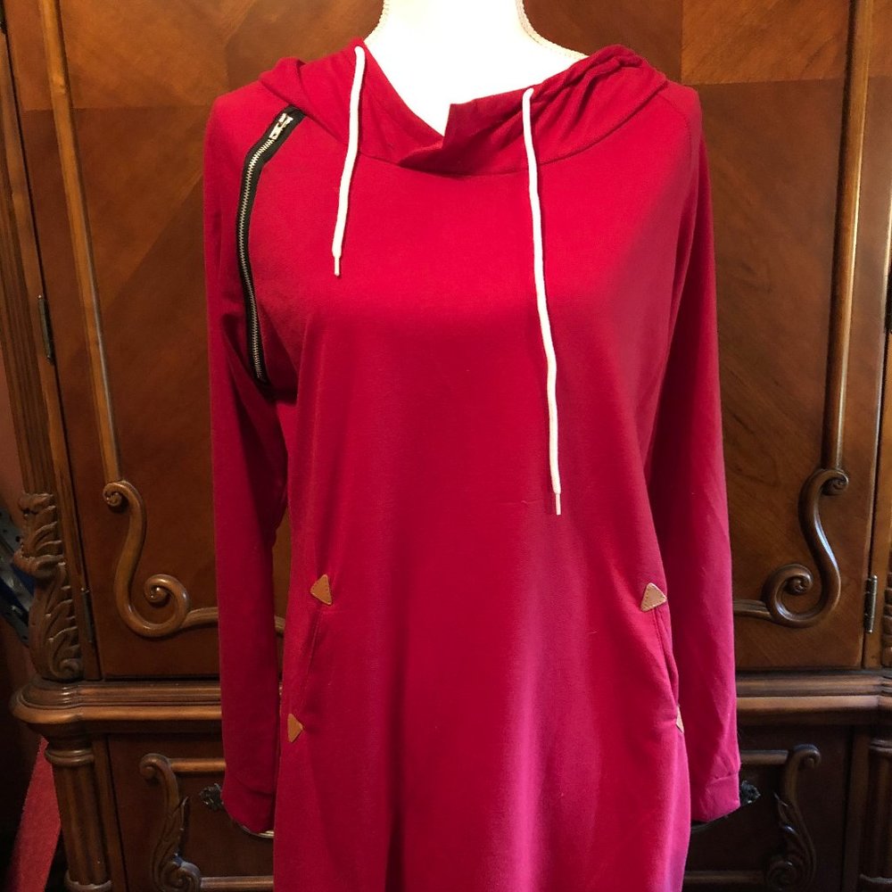 Red Hooded Tunic
